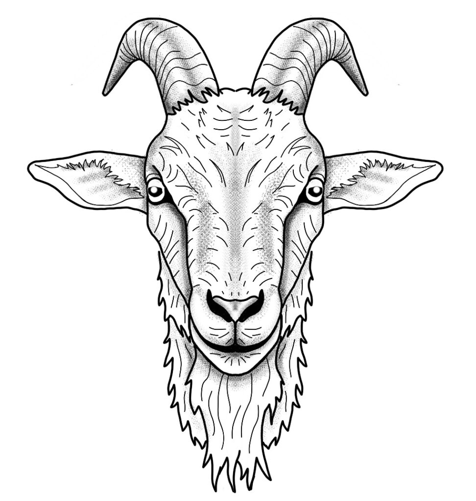 Craig Bolin Goat Stencil