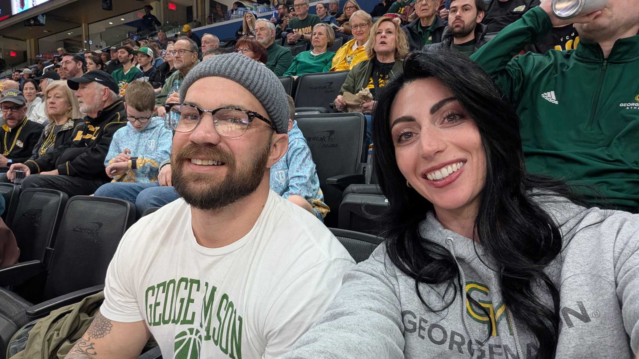 Craig Bolin at a George Mason University basketball game